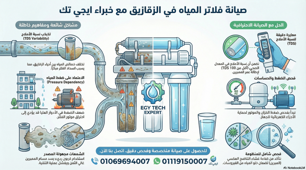 شركة صيانة فلاتر مياه فى الزقازيق
