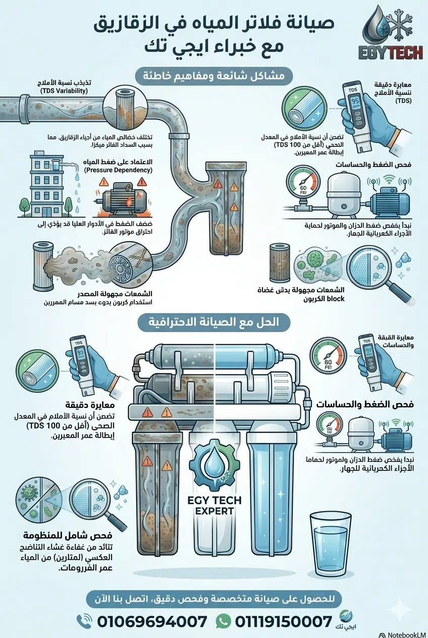 شركة صيانة فلاتر مياه فى الزقازيق