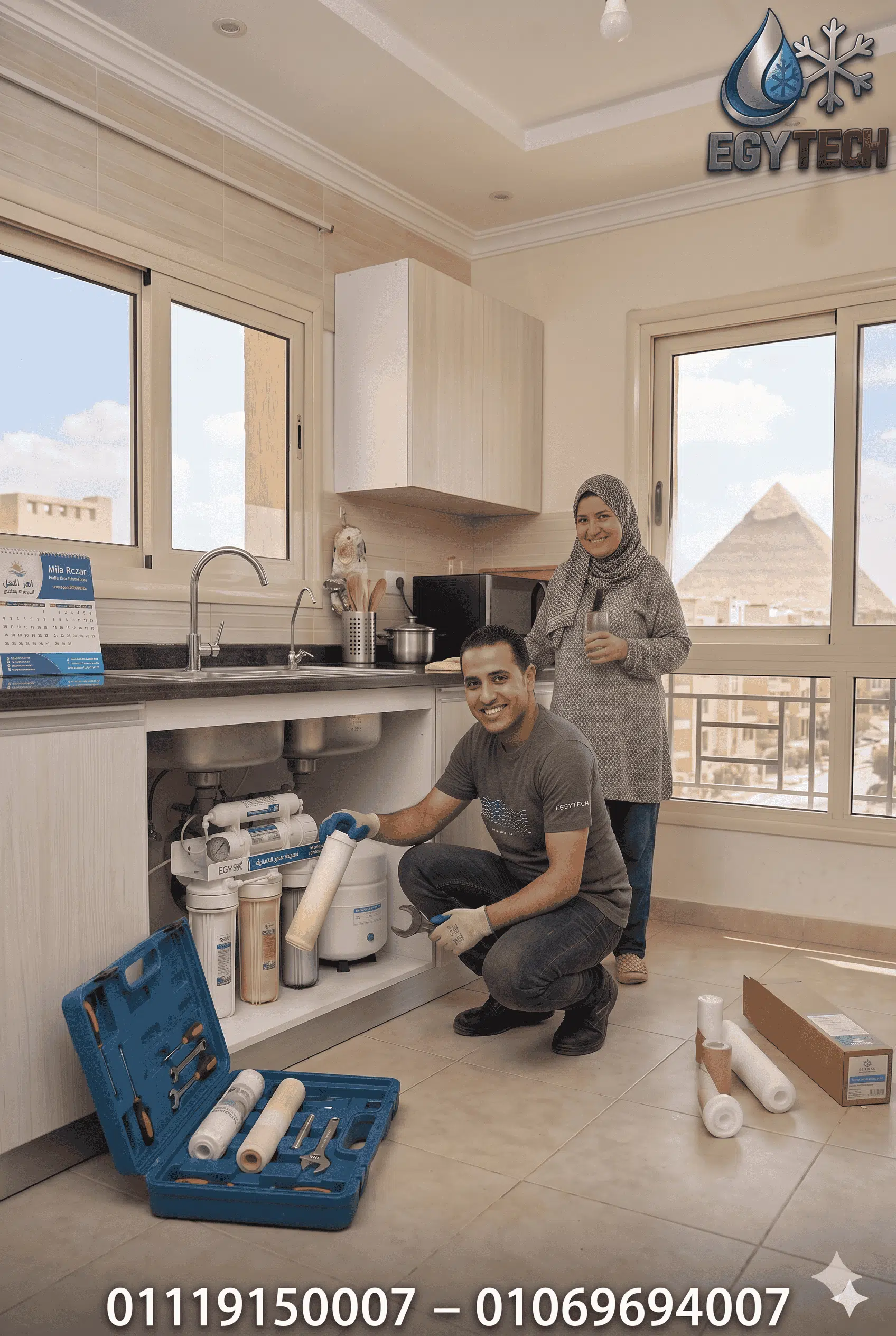 شركة صيانة فلاتر مياة فى الهرم